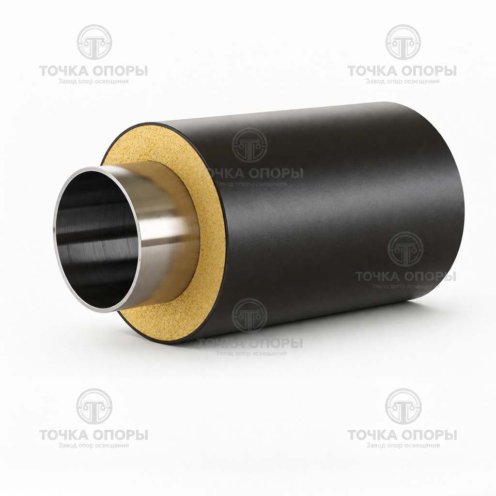 Труба ППУ полиэтиленовая оболочка 200х108х4 мм ГОСТ 30732-2006